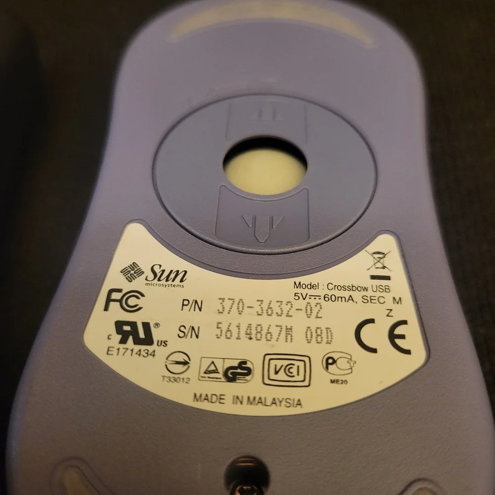 Sun Microsystems CrossbowUSB MOUSE & DELL IntelliMouse 1.2A USB MOUSE